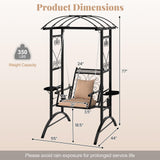 Tangkula Porch Swing with Stand