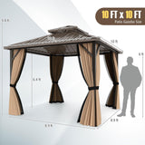 Tangkula 10x10 FT Hardtop Gazebo