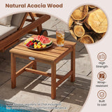 Tangkula Adirondack Chair Set of 2 with Side Table