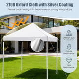 Tangkula 6.5x6.5 FT Pop Up Canopy UPF50+ Outdoor Canopy Tent with Removable Sidewalls