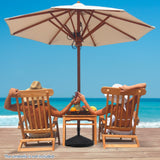 Tangkula Shell Shaped Patio Umbrella Base