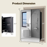 Tangkula Bathroom Medicine Cabinet with Mirror