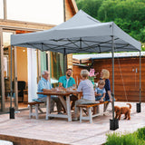 10 x 10 FT Outdoor Pop up Canopy Tent Easy Setup Gazebo Shelter with Wheeled Bag