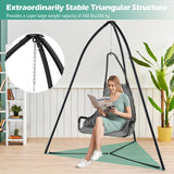 Tangkula Tripod Hammock Chair Stand, Heavy-Duty Metal Hammock Swing Stand for Hanging Chair