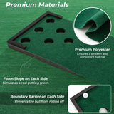 Tangkula 11 FT Golf Pong Putting Game Set with 2 Adjustable Putters