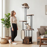 Tangkula Multi-Level Modern Cat Tree Tower with Platforms