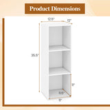 Tangkula 3/4/6/9-Cube Bookcase with Anti-Toppling Device (1/2)