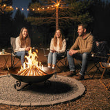 Tangkula Fire Pit for Outside Wood Burning