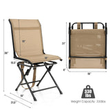 Tangkula 360-degree Swivel Blind Chair, Foldable Free Rotation Hunting Chair, Chair for Camping, Hunting, Fishing