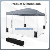 Tangkula 10 x 10 Feet Pop up Canopy Tent with Carrying Bag and 4 Sandbags