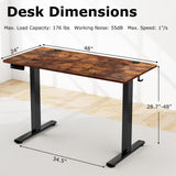 Tangkula 48" x 24" Electric Standing Desk