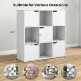 Tangkula 9-Cube Bookshelf, Toys Storage Organizer