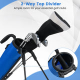 Tangkula Golf Stand Bag for The Driving Range with Shoulder Strap Pocket and Bottle Holder for Men Women