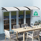 Tangkula 40" x 48" Window Awning, Modern Polycarbonate Overhead Door Awning