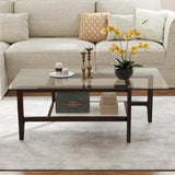 Tangkula Glass Coffee Table