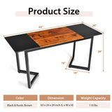 Tangkula 63 Inch Large Home Office Computer Desk