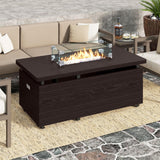 Tangkula 51 Inch Propane Fire Pit Table for Patio