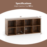 Tangkula 8-Cube Bookcase