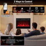 Tangkula Electric Fireplace Heater Insert