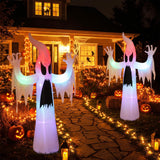 Tangkula 7.7 FT Halloween Inflatable Ghost with Built-in RGB LED Lights