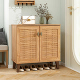 Tangkula Shoe Cabinet with 2 Doors