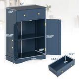 Tangkula Modern Freestanding Bathroom Storage Cabinet