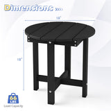 Tangkula Outdoor Side Table | HIPS Adirondack Side Table with Weather-Resistant (1/2)