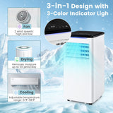 Portable Air Conditioner for Room up to 350 Sq. Ft, 10000 BTU 3-in-1 AC Unit for Bedroom with Dehumidifier/Fan/Cool/Sleep Mode