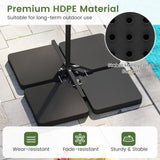 Tangkula 4 Piece 220 Lbs Umbrella Base