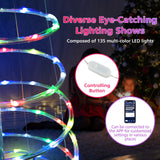 6FT Spiral Christmas Tree with APP Smart Decoration Tree with 135 Multi-Color LED Lights