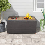 Tangkula 134 Gallon Outdoor Storage Box