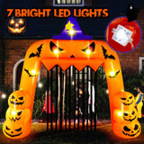 Tangkula 10.4 x 11.6 ft Halloween Inflatable Pumpkin Archway