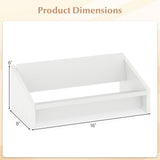 Tangkula Wooden Desktop Bookshelf | Tilting Bookcase Organizer for Magazines