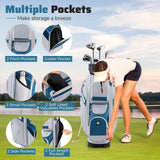Tangkula Golf Cart Bag with 14-Way Full Length Dividers