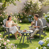 Tangkula Outdoor 20" Round Patio Bistro Table (1/2 Pack)