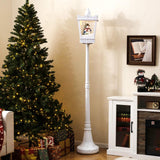 Tangkula 8 ft Musical Christmas Street Light Indoor/Outdoor Lamp Post with Warm White LEDs