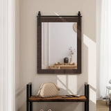 Farmhouse Wall Mirror, 22 x 30 inch - Tangkula