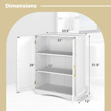 Tangkula Bathroom Floor Storage Cabinet for Living Room