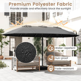 Tangkula 15FT Double-Sided Patio Umbrella with Base