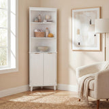 Tangkula Corner Bathroom Floor Cabinet