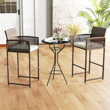 Tangkula Patio Bar Stools Set of 2/4
