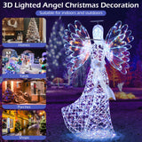 Tangkula 5.2 FT Christmas Lighted Iridescent Angel