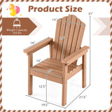 Tangkula Outdoor HIPS Adirondack Chair with High Backrest (1/2/4)