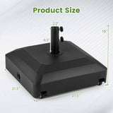 Tangkula 150 Lbs Umbrella Base with 4 Wheels