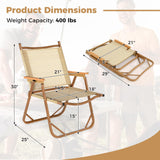 Tangkula Portable Folding Lawn Chairs for Fishing Hiking Picnic Camp