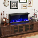 Tangkula 3-Sided Electric Fireplace Insert with Remote Control