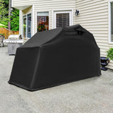 Tangkula Motorcycle Shed, Waterproof Motorcycle Garage with 600D Oxford Cover, Ventilation Window