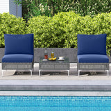 Tangkula 3 Pieces Patio Furniture Set