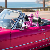 Tangkula Halloween Pink Skeleton Decoration for Home