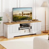 Tangkula 59” Farmhouse TV Stand for TVs up to 65”